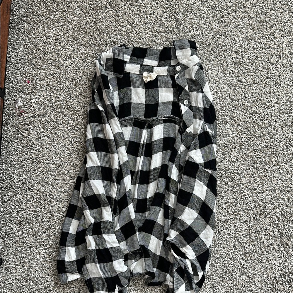 Black and White Checkered Shirt
